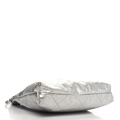 Chanel Metallic Calfskin Quilted Chanel 22 Silver 5 of 12
