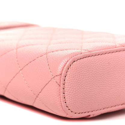 Chanel Caviar Quilted Phone Holder With Chain Pink 9 of 10