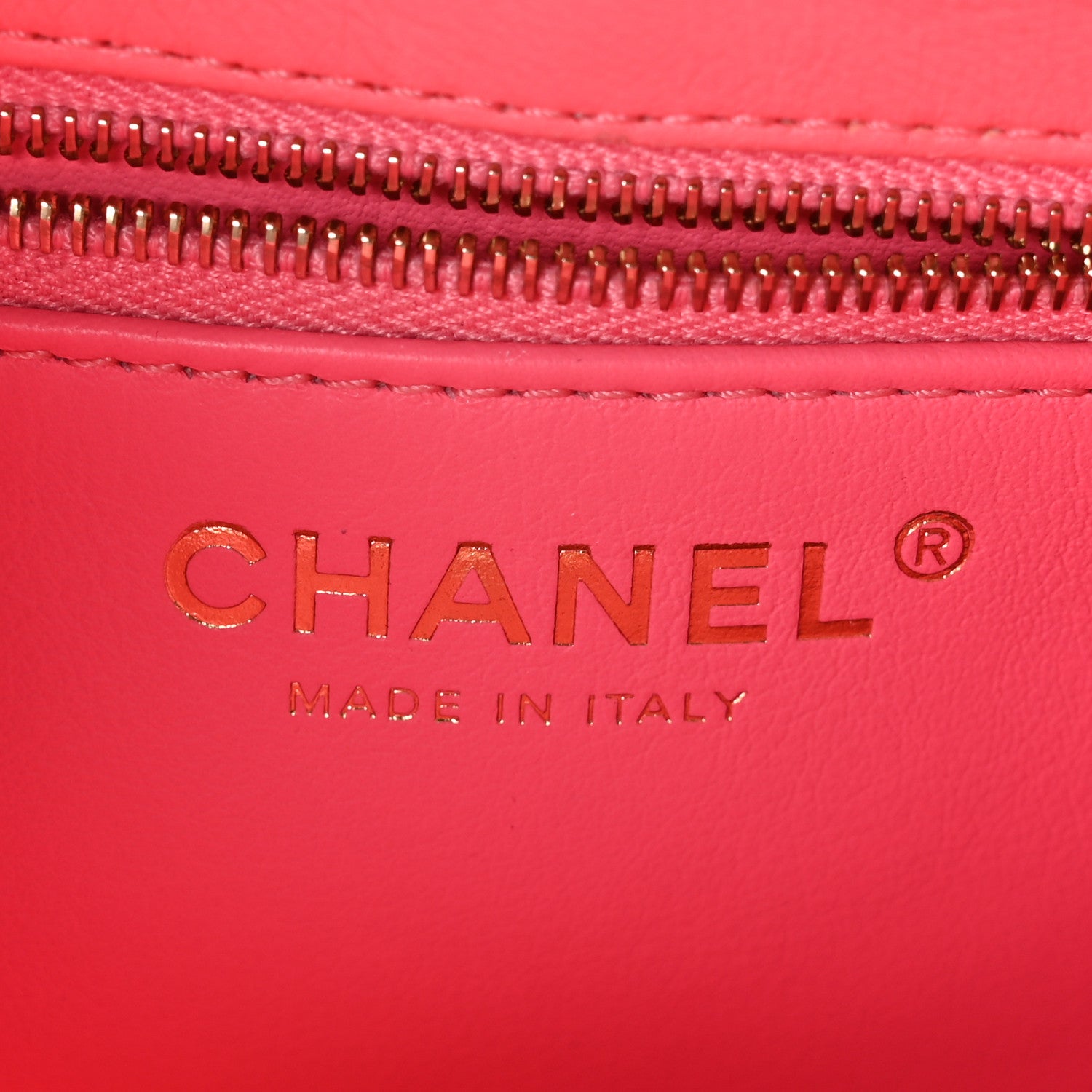 Chanel Lambskin Lacquered Quilted Mini Trendy CC Dual Handle Flap Bag Coral Pink 8 of 10