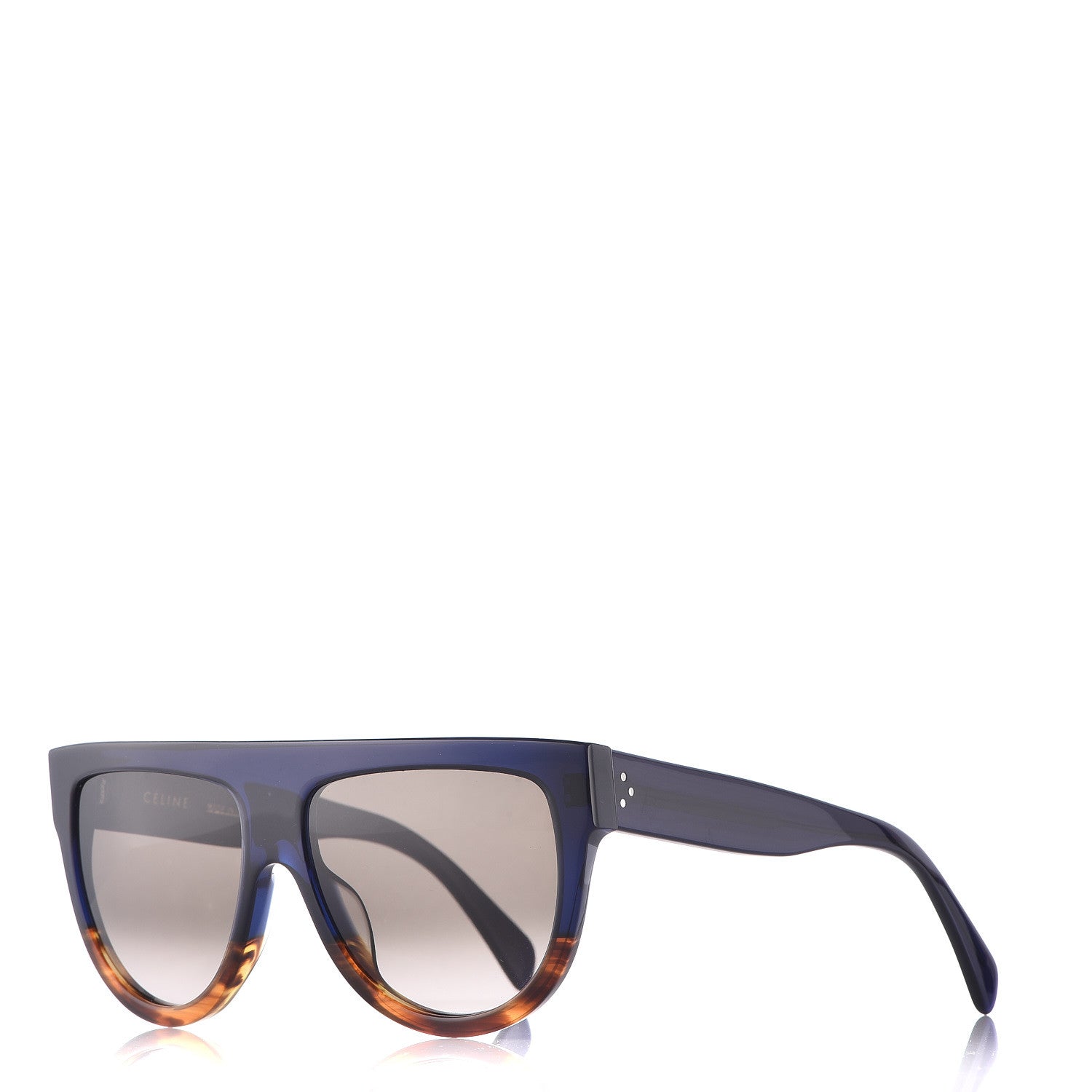 Celine Shadow Sunglasses CL 41026/S Blue Havana 1 of 6