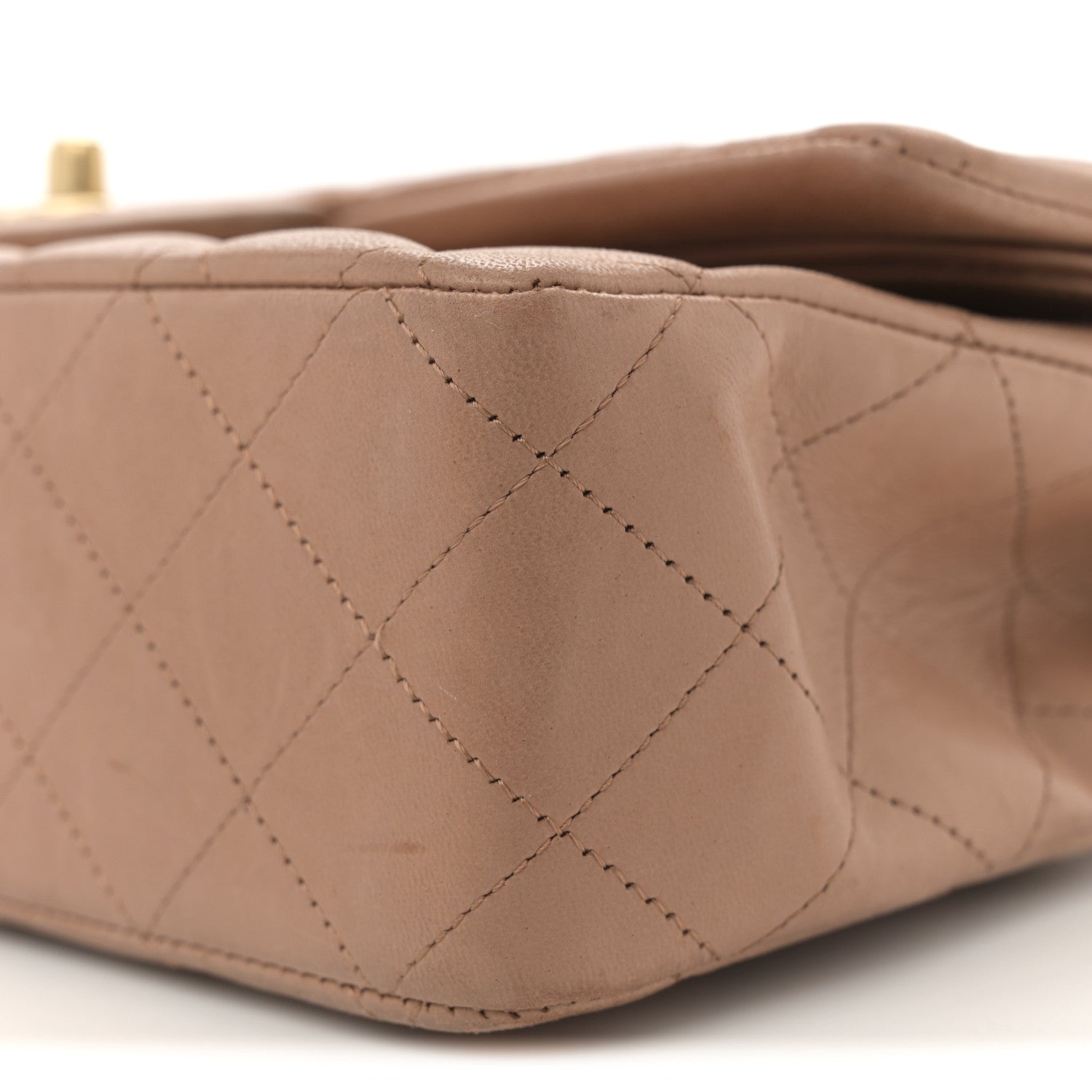 Chanel Lambskin Quilted Medium Double Flap Brown 10 of 14