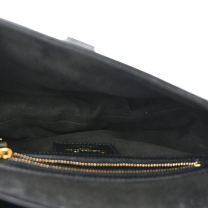 Christian Dior Grained Calfskin Saddle Bag Black 5 of 10