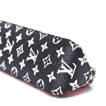 Louis Vuitton Monogram Giant Crafty Elizabeth Pencil Pouch Creme Rouge Black 6 of 10