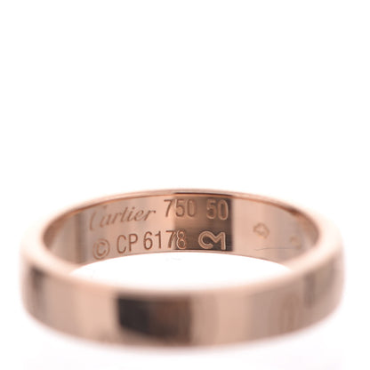 Cartier 18K Pink Gold 4mm Happy Birthday Band Ring 50 5.25 3 of 4