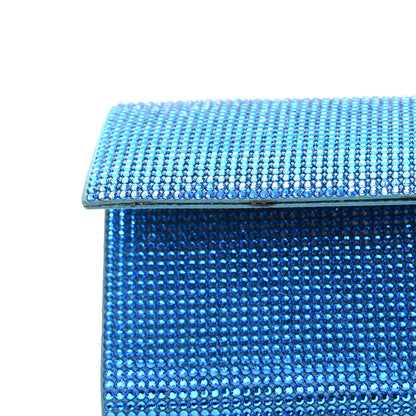 Judith Leiber Swarovski Crystal Flap Clutch Capri Blue 15 of 16