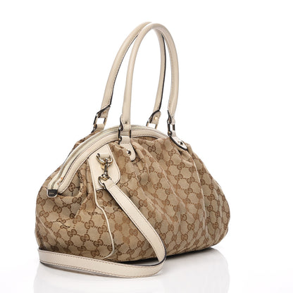 Gucci Monogram Medium Sukey Boston Off White 4 of 11