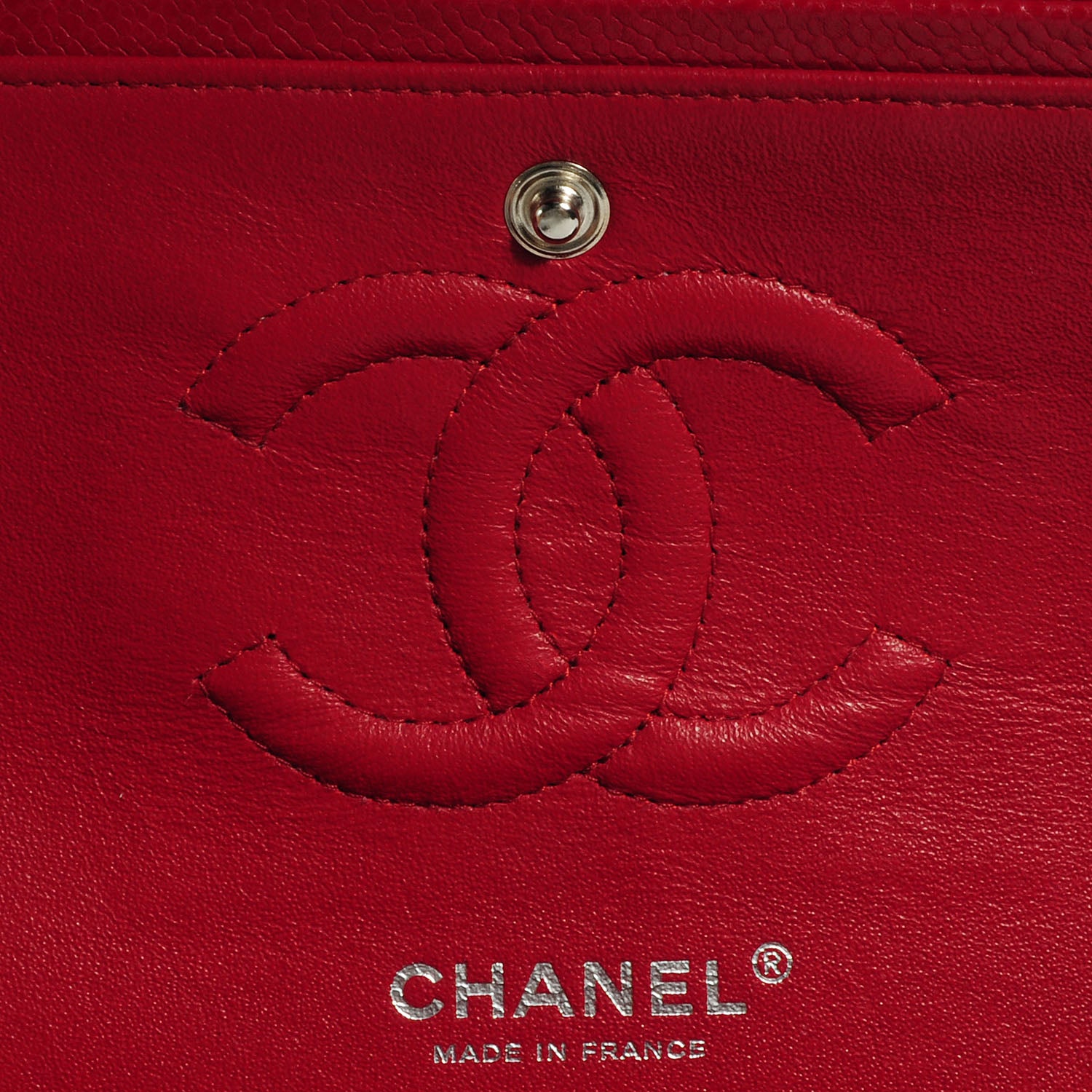 Chanel Caviar Medium Double Flap Red 6 of 10