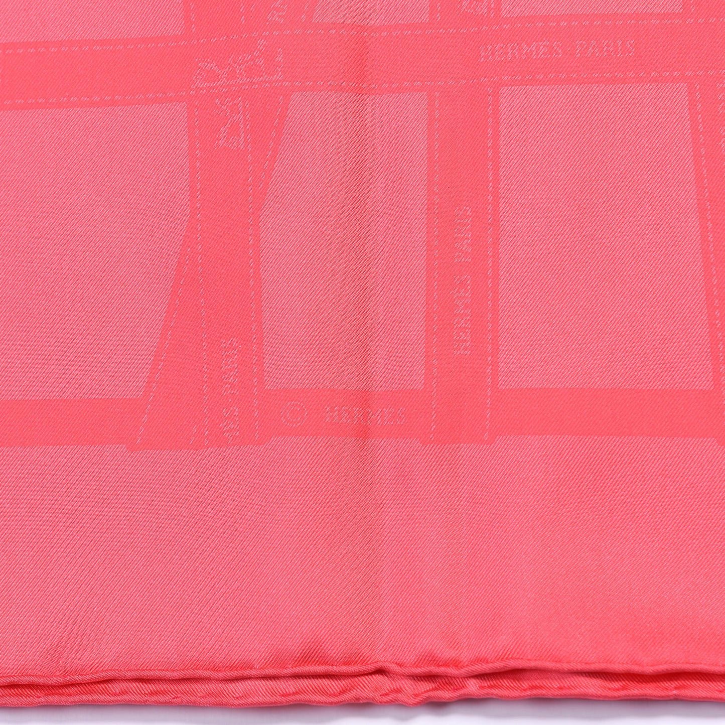 Silk Invisible Bolduc Scarf 90 Rose Mexico