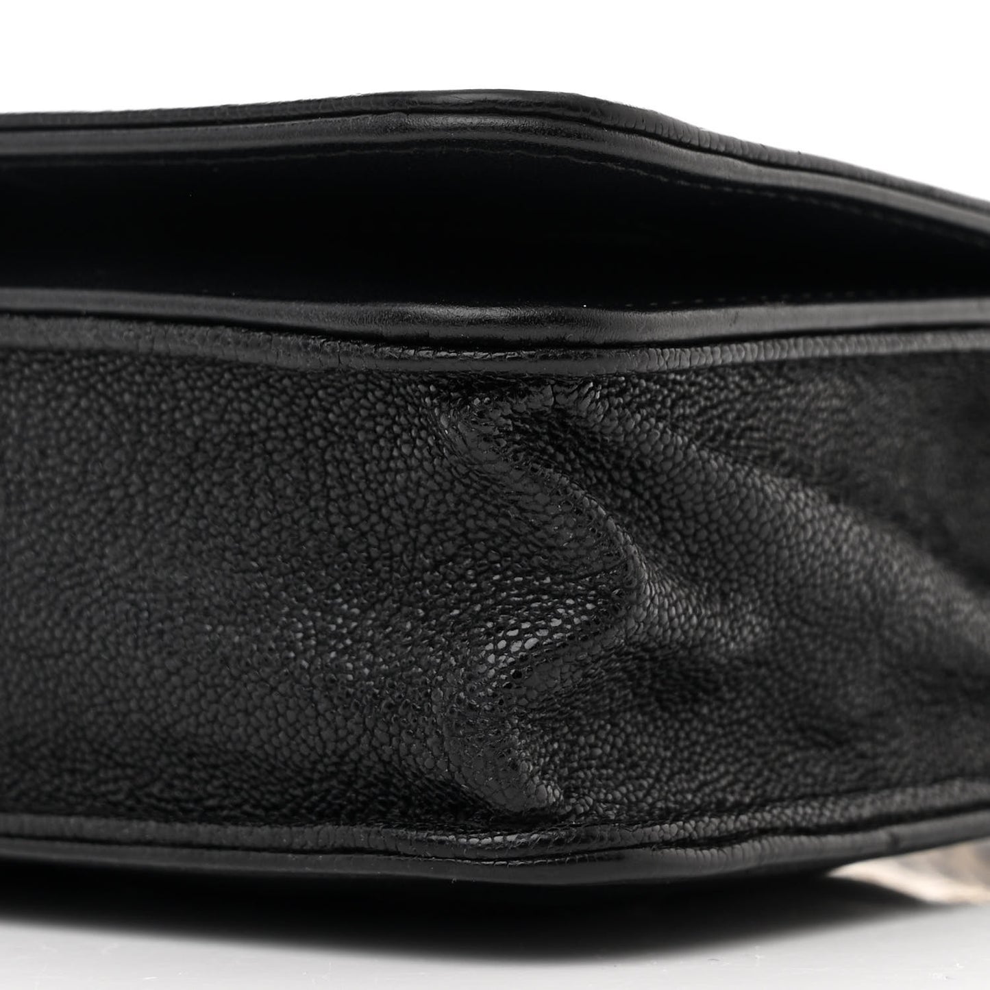 Caviar Quilted Boy Wallet On Chain WOC Black