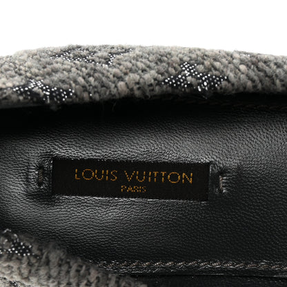 Louis Vuitton Monogram Suede Tweed Ballet Flats 39.5 Grey 8 of 9