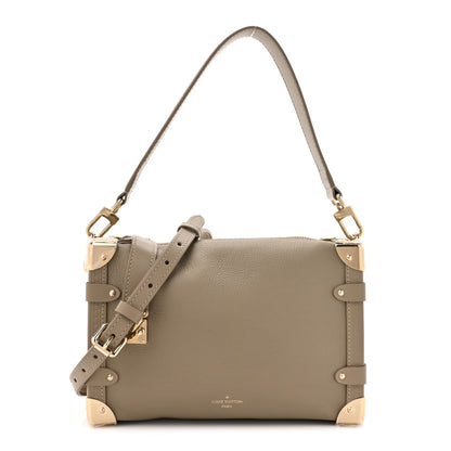 Louis Vuitton Calfskin Side Trunk MM Taupe 1 of 9