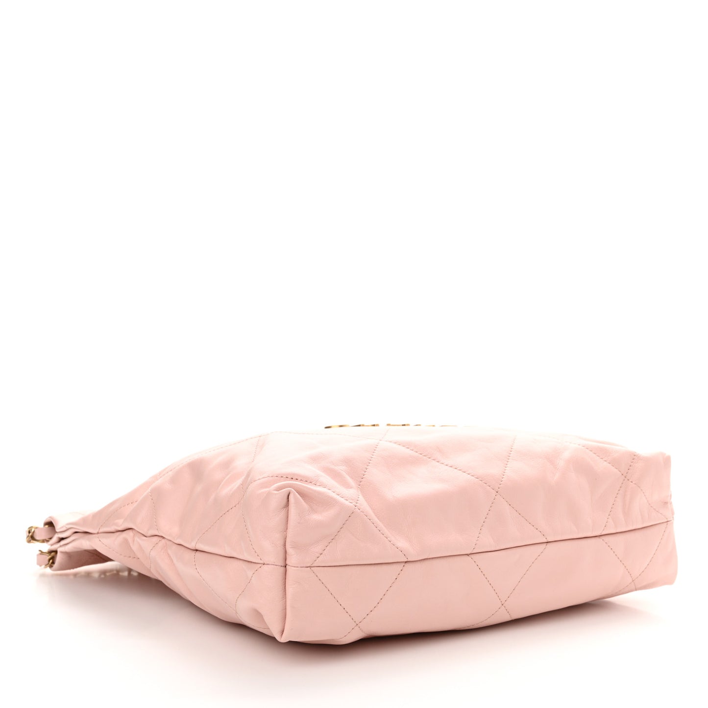 Shiny Calfskin Quilted Small Chanel 22 Light Pink