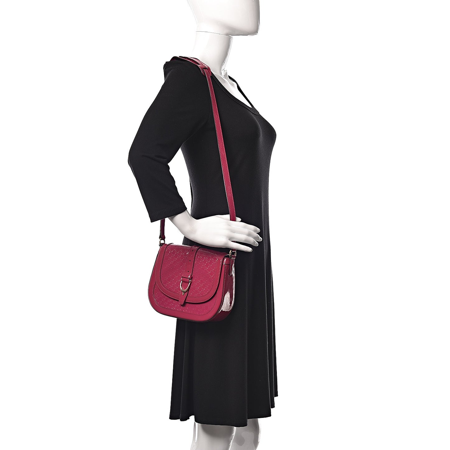 Patent Microguccissima Small Nice Messenger Bag Bright Bouganville