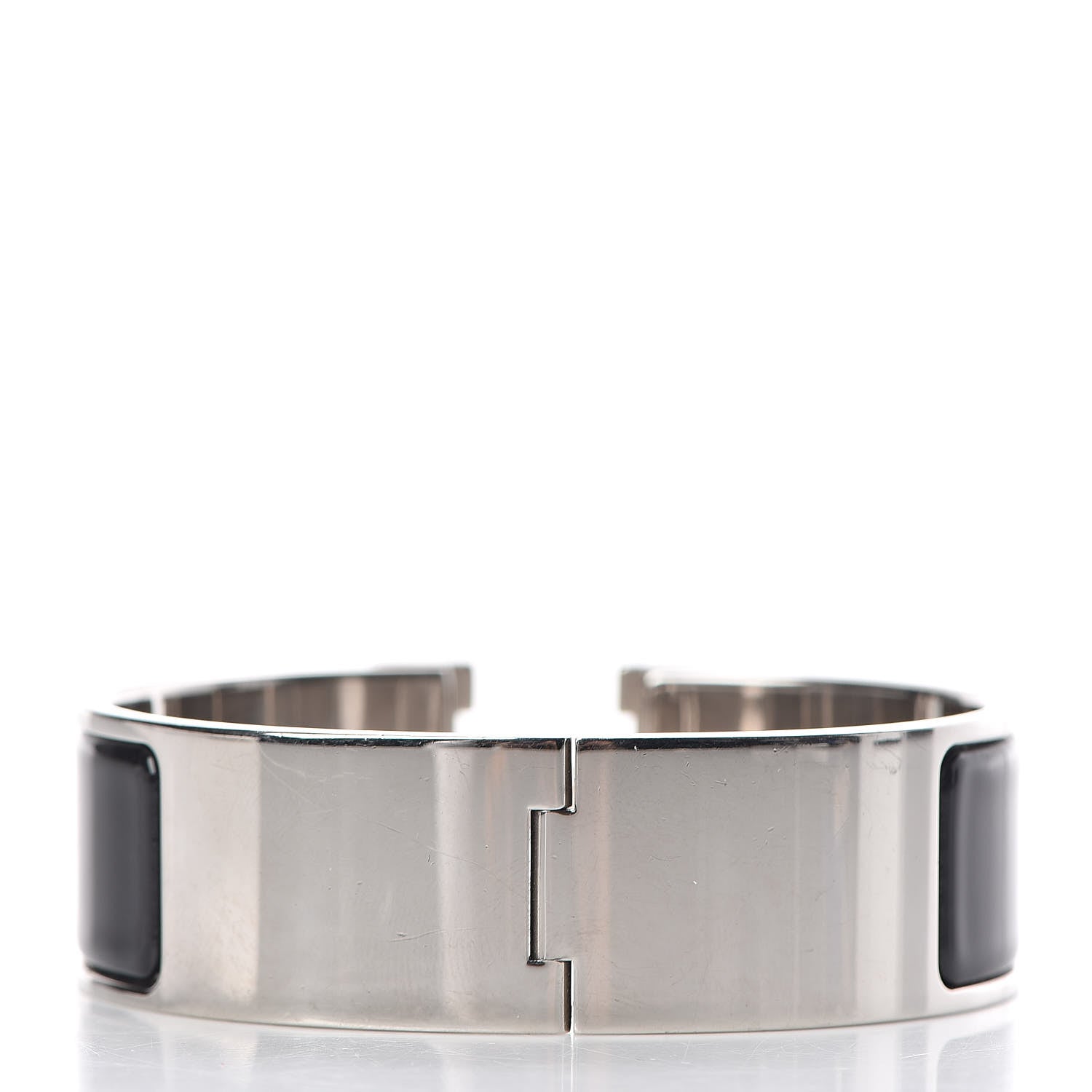 Hermes Enamel Wide Clic Clac H Bracelet GM Black 3 of 5