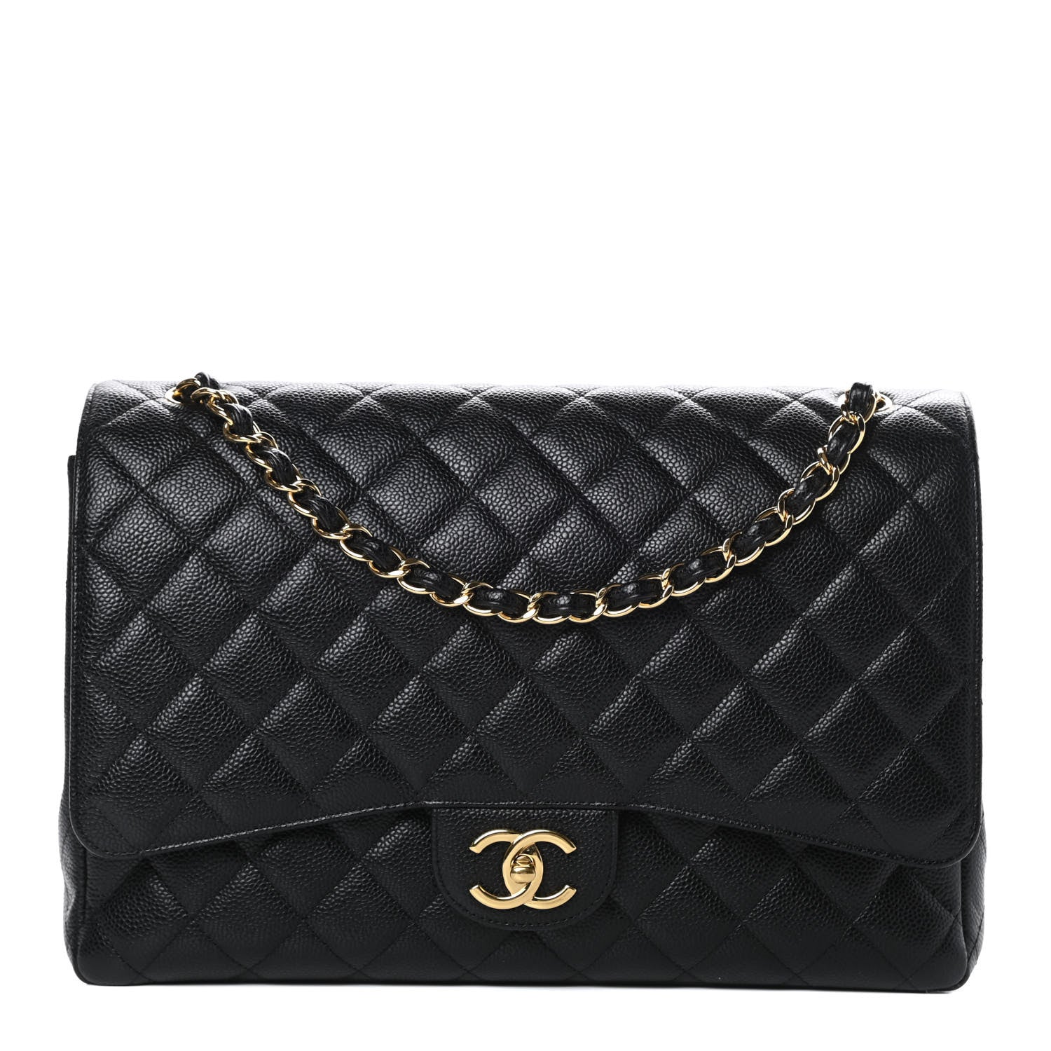 Chanel Caviar Quilted Maxi Double Flap Black 1 of 13
