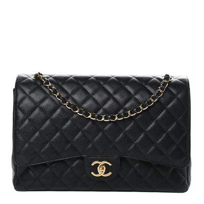 Chanel Caviar Quilted Maxi Double Flap Black 1 of 13