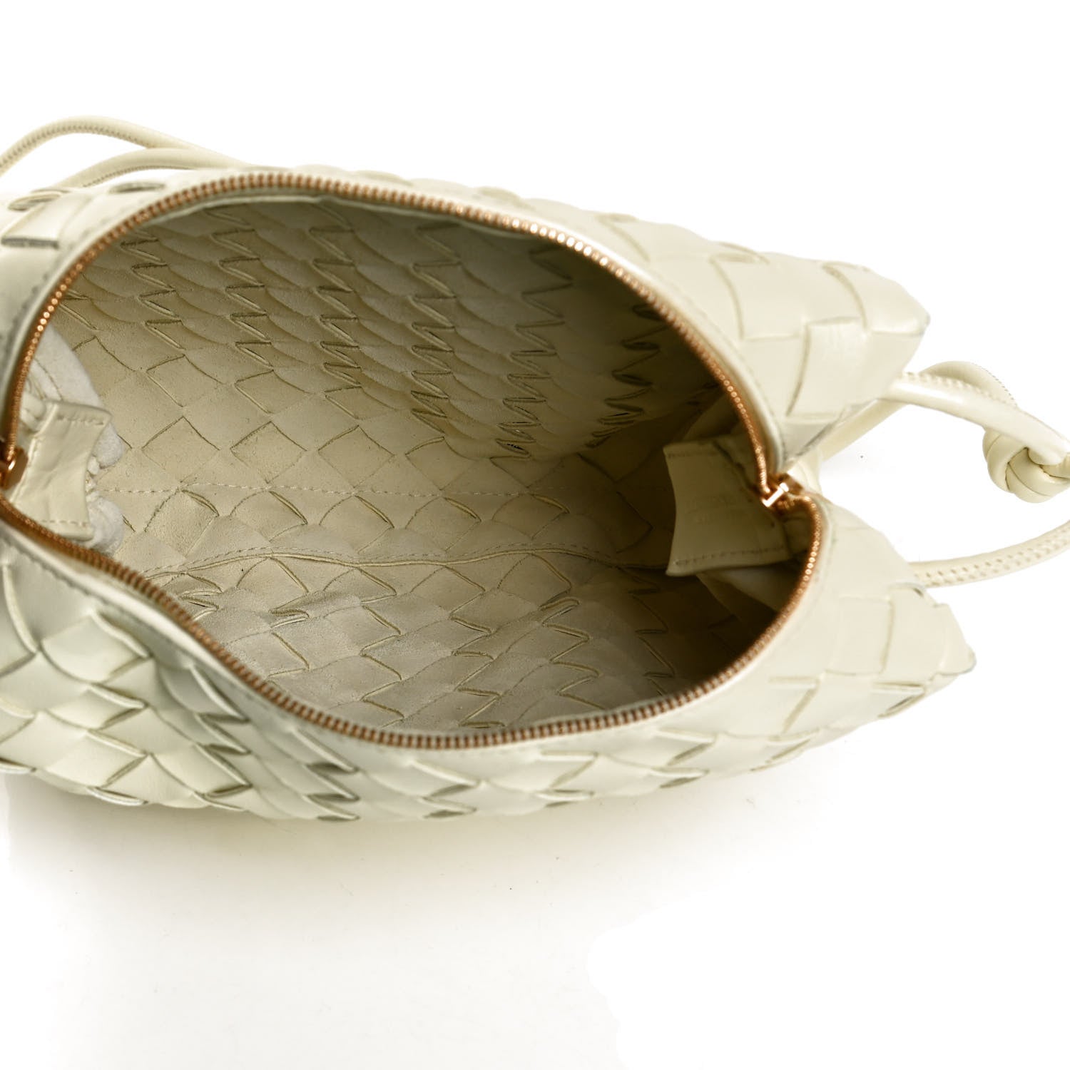 Bottega Veneta Nappa Intrecciato Small Loop Camera Bag Lemon Washed 4 of 10