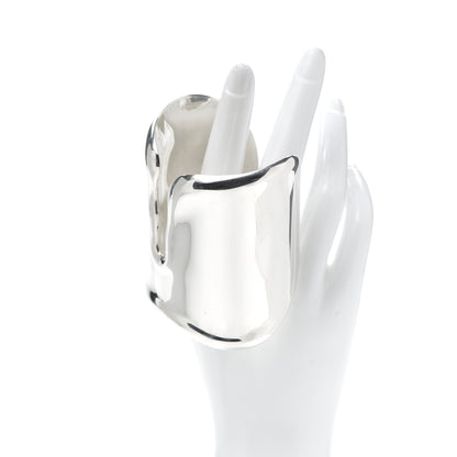 Tiffany Sterling Silver Large Elsa Peretti Bone Cuff 2 of 5