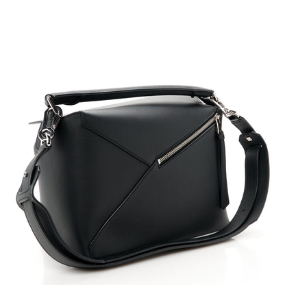 Loewe Calfskin Medium Puzzle Edge Bag Black 3 of 10