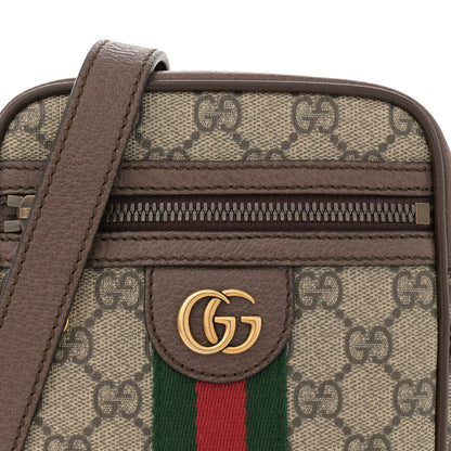 Gucci GG Supreme Monogram Web Mini Ophidia Messenger Brown 8 of 12