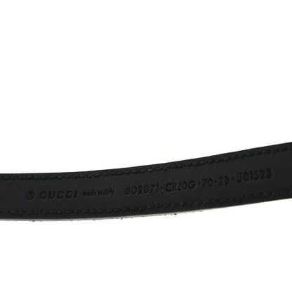 Gucci Suede Calfskin Torchon Double G 15mm Belt 70 28 Black 3 of 4