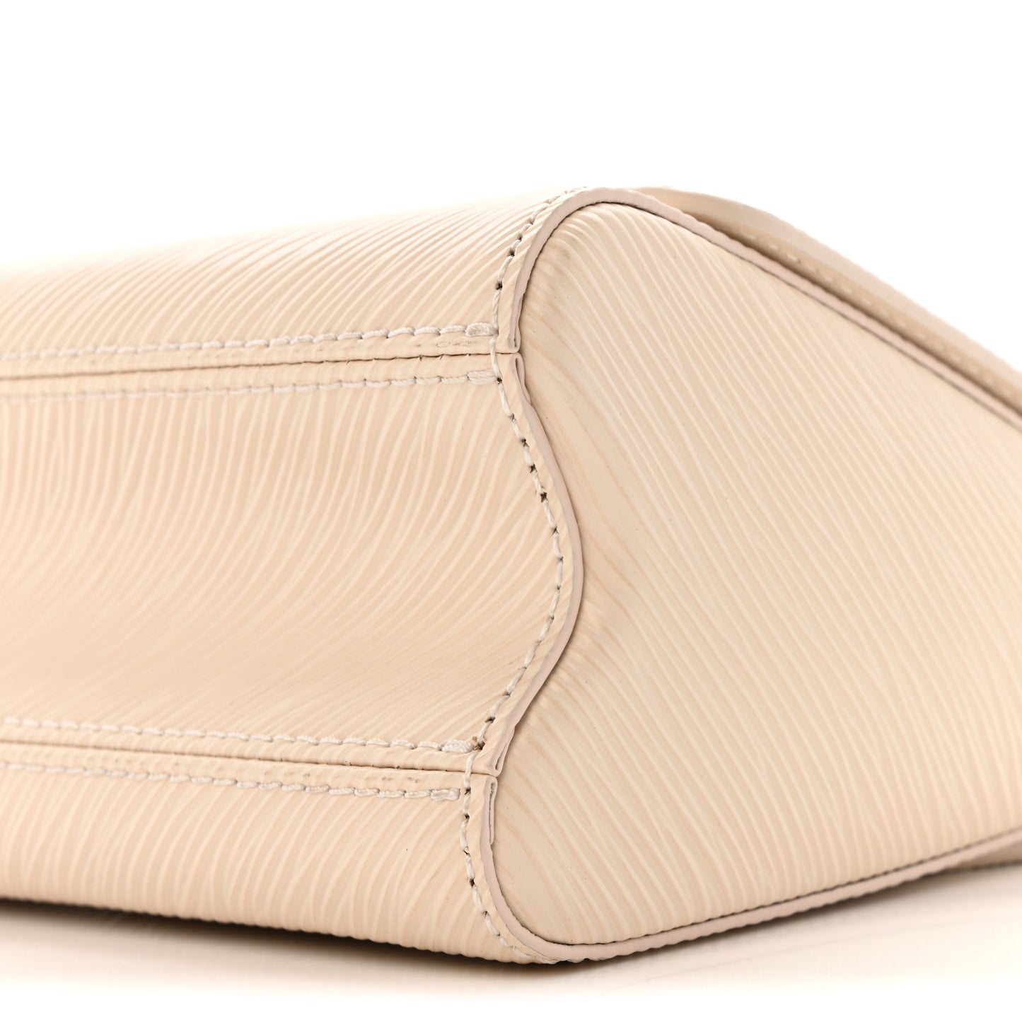 Epi Twist Braided Chain Shoulder Bag PM Quartz White