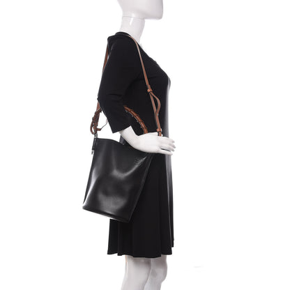 Loewe Calfskin Gate Bucket Bag Black 2 of 8