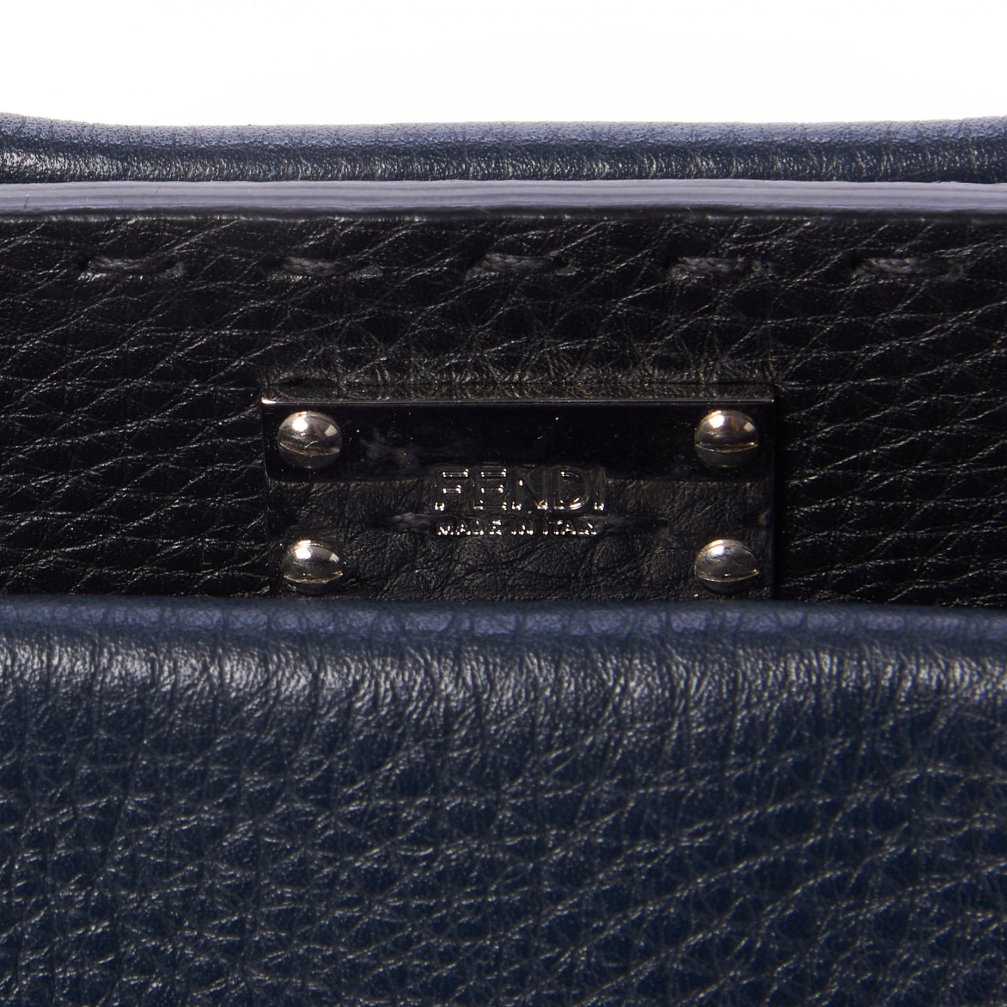 Cuoio Romano Selleria Bi-Color Large Mens Peekaboo Iconic Essential Satchel Lavagna Black