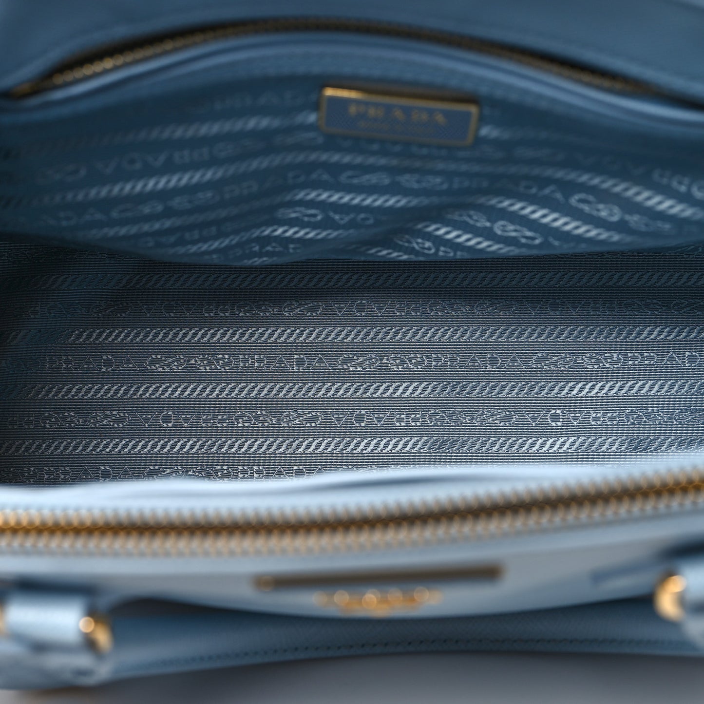 Saffiano Small Galleria Double Zip Tote Astrale