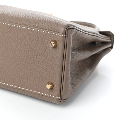 Hermes Togo Kelly Retourne 28 Etoupe 10 of 10