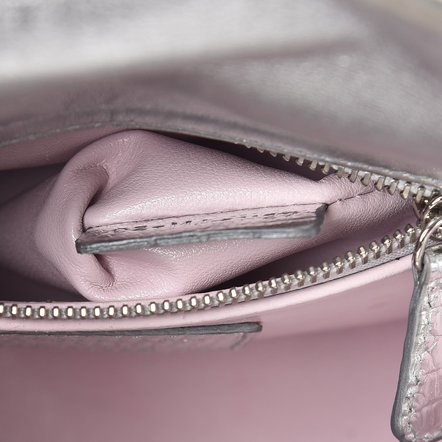Christian Dior Metallic Lizard Mini Lady Dior Silver 7 of 17