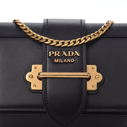 Prada Saffiano City Calf Cahier Belt Bag Black 9 of 9