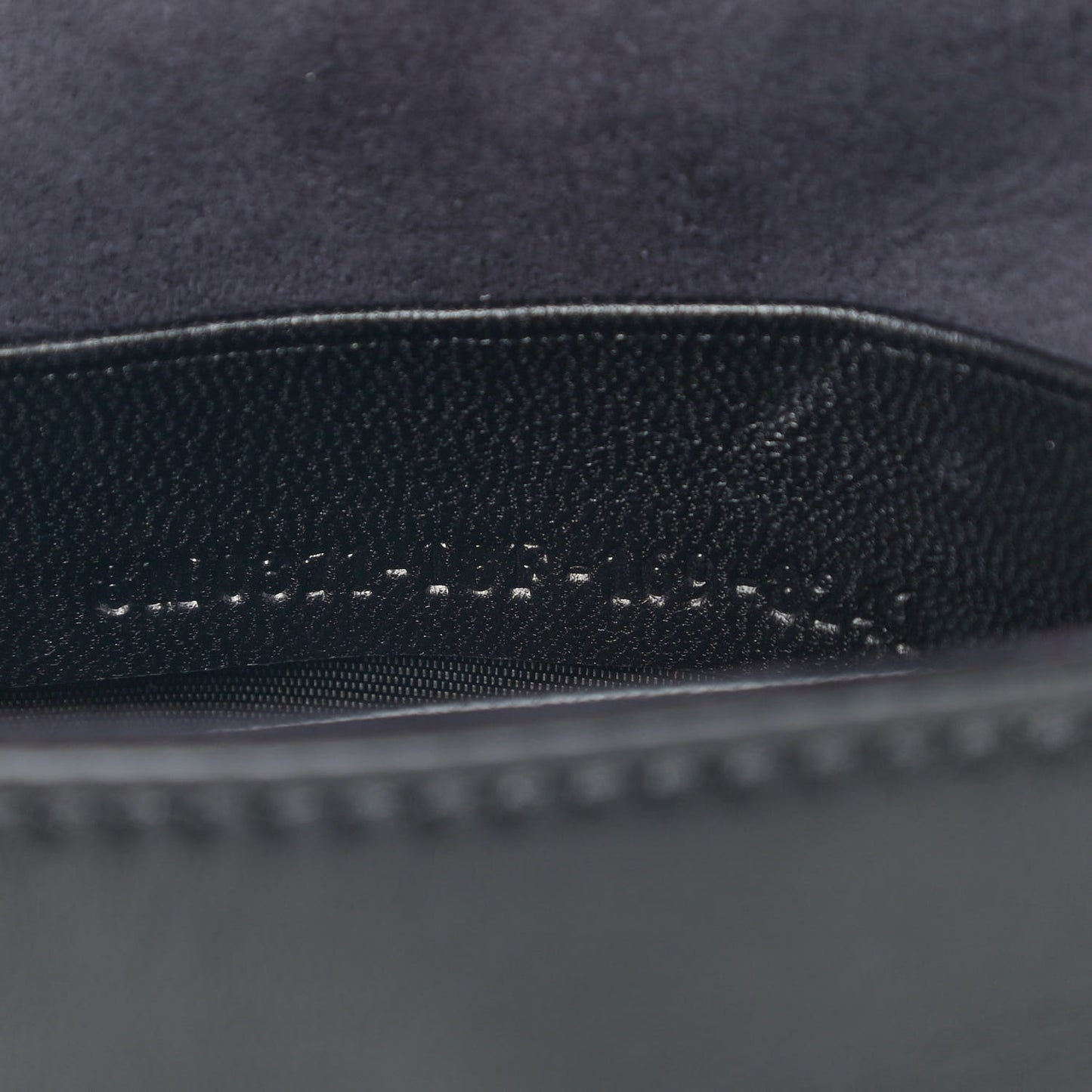 Shiny Nappa Trapuntata Micro Double Baguette Black