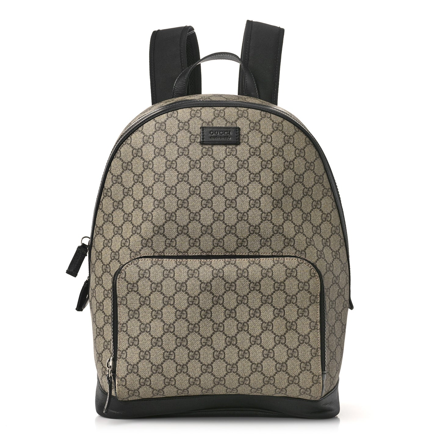 GG Supreme Monogram Medium Backpack Black