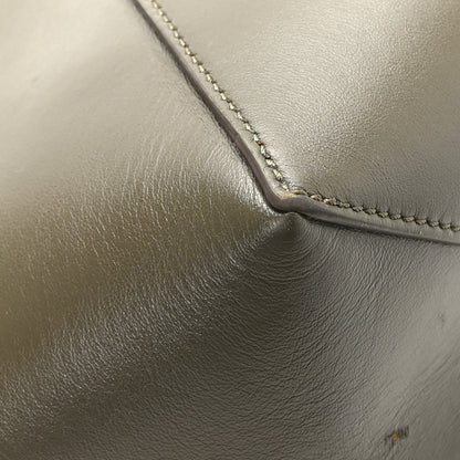 Loewe Shiny Calfskin Medium Puzzle Fold Tote Dark Khaki Green 9 of 12