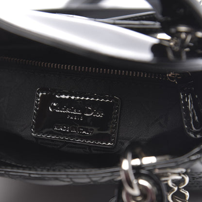 Christian Dior Patent Cannage Mini Lady Dior Black 6 of 11