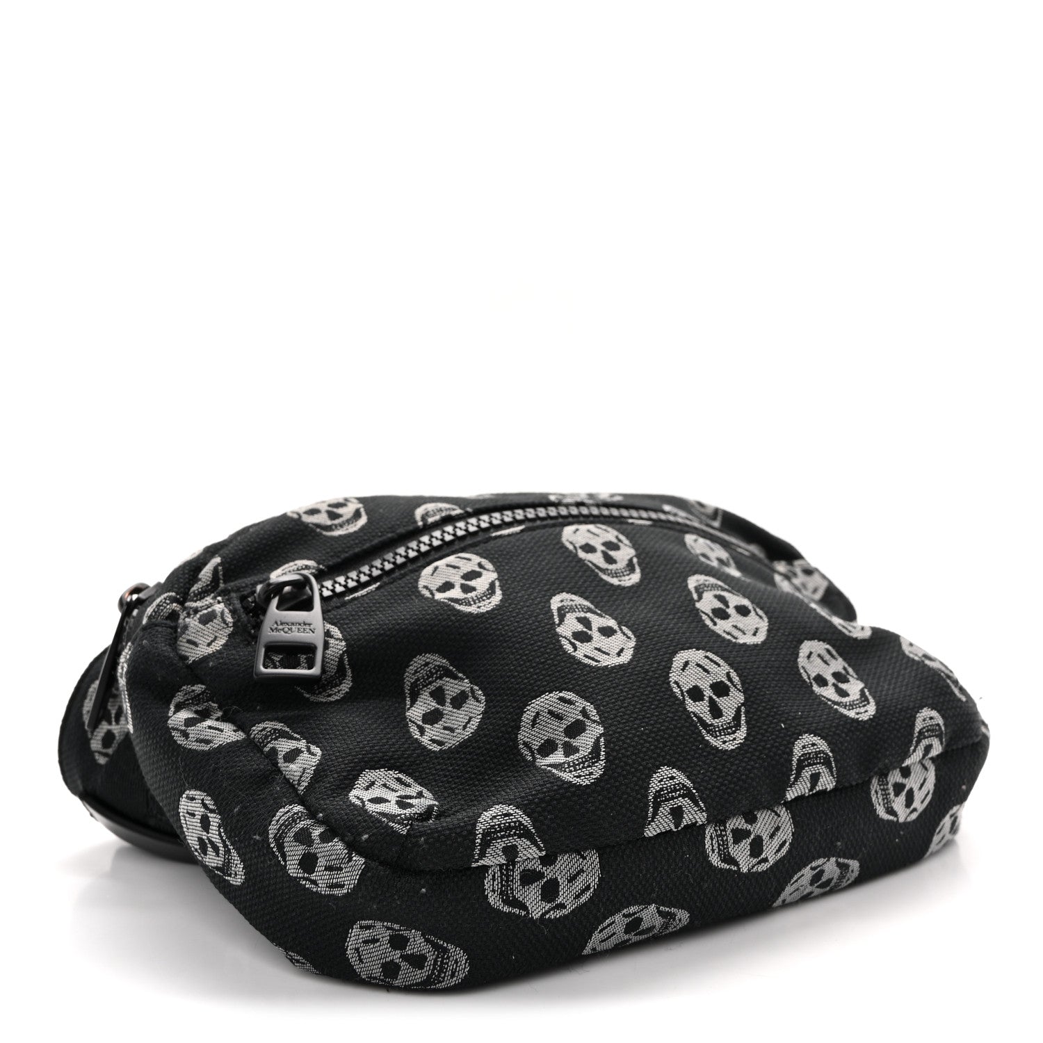 Alexander McQueen Jacquard Skull Belt Bag Black White 4 of 10