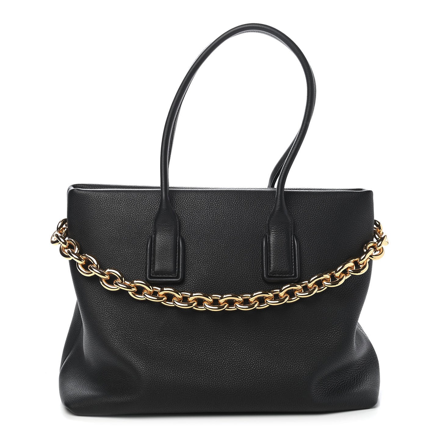Grained Calfskin Saint Germain Tote Black