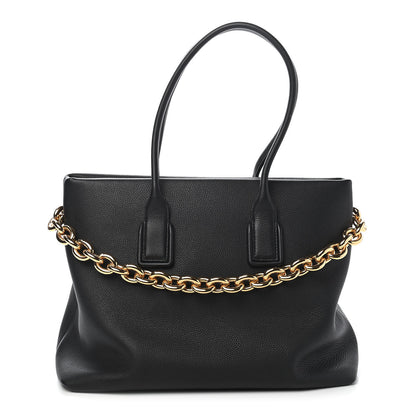 Bottega Veneta Grained Calfskin Saint Germain Tote Black 1 of 12
