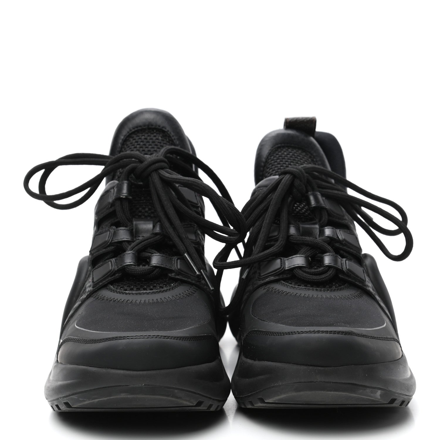Louis Vuitton Calfskin Technical Nylon LV Archlight Sneakers 37 Black 2 of 10