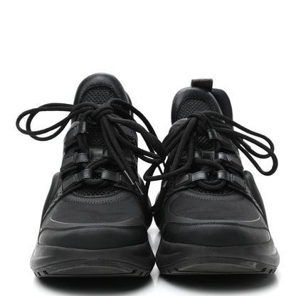 Louis Vuitton Calfskin Technical Nylon LV Archlight Sneakers 37 Black 2 of 10