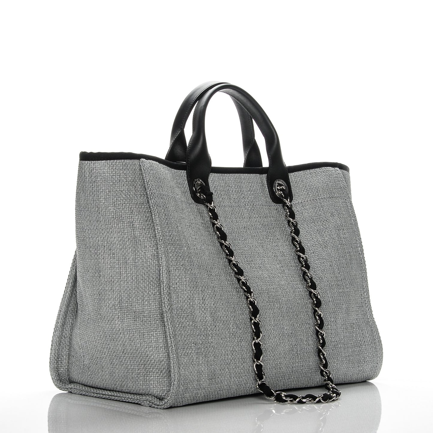Canvas Large Deauville Tote Grey