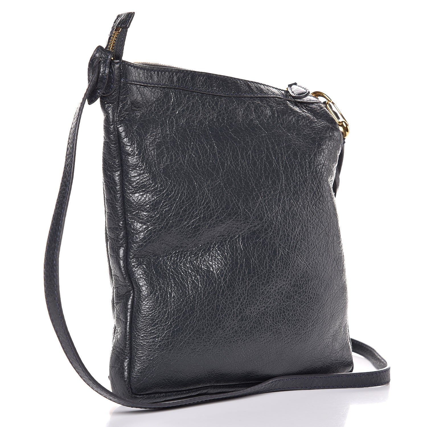 Balenciaga Agneau Giant 12 Gold Hardware Flat Crossbody Anthracite 3 of 7