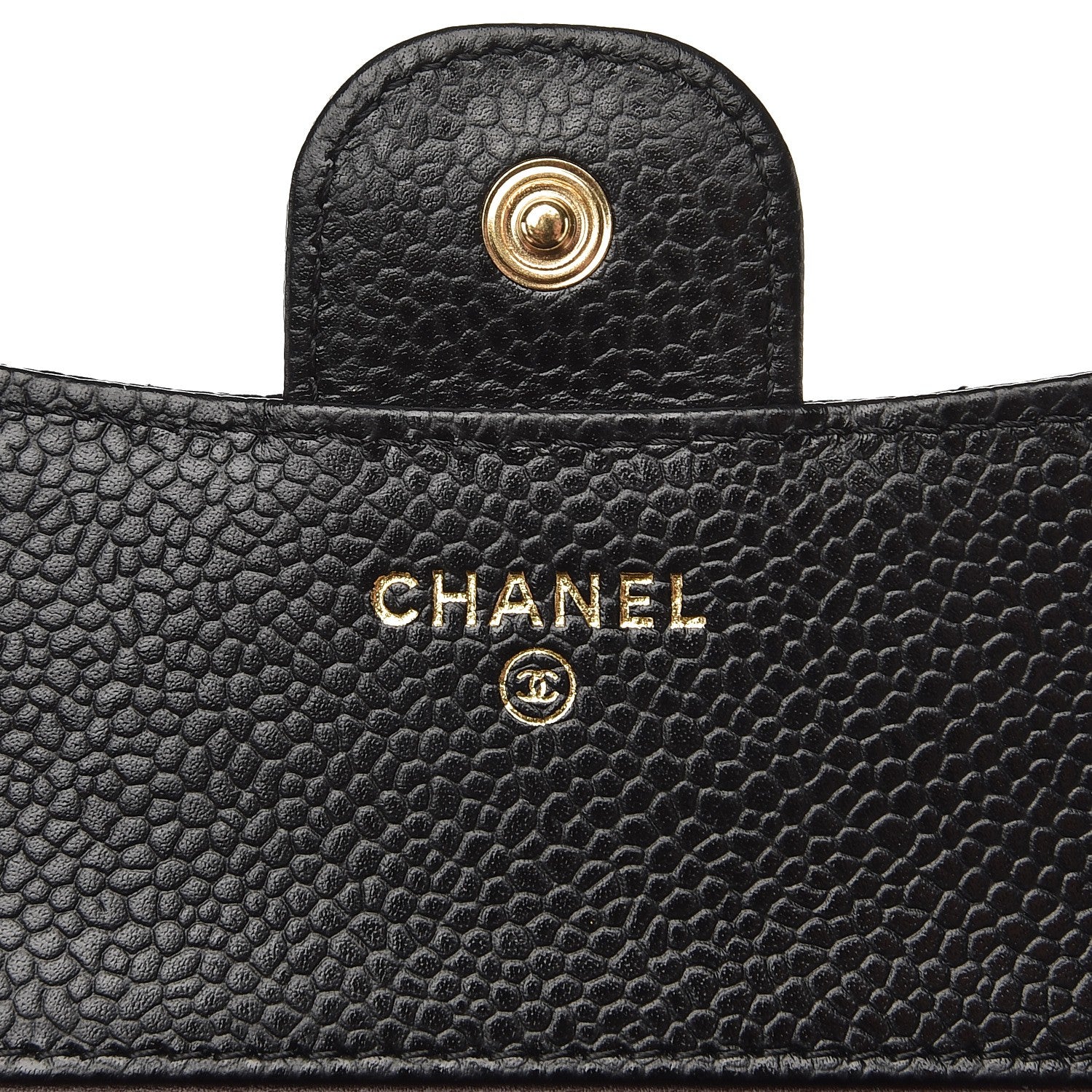 Chanel Caviar Quilted Compact Flap Wallet Black 6 of 9