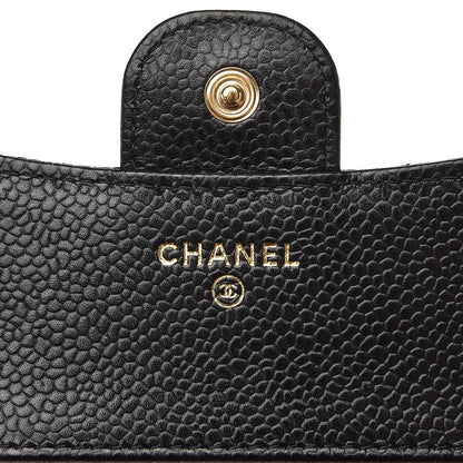 Chanel Caviar Quilted Compact Flap Wallet Black 6 of 9