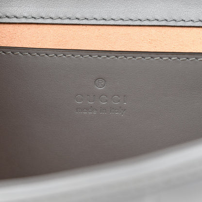 Gucci Calfskin Matelasse Aria Mini GG Marmont Shoulder Bag Deep Grey 6 of 12