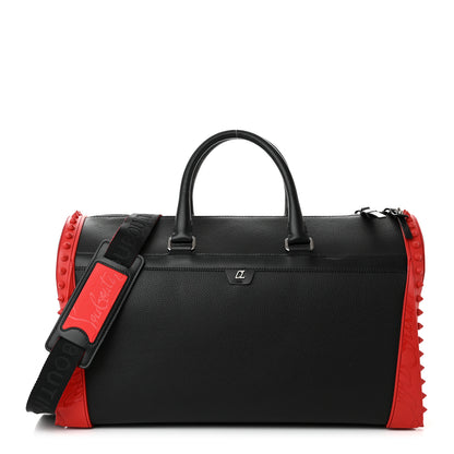 Christian Louboutin Calfskin Sneakender Studded Duffle Bag Black 1 of 10