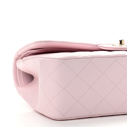 Chanel Caviar Quilted Jumbo Double Flap Light Pink 8 of 10