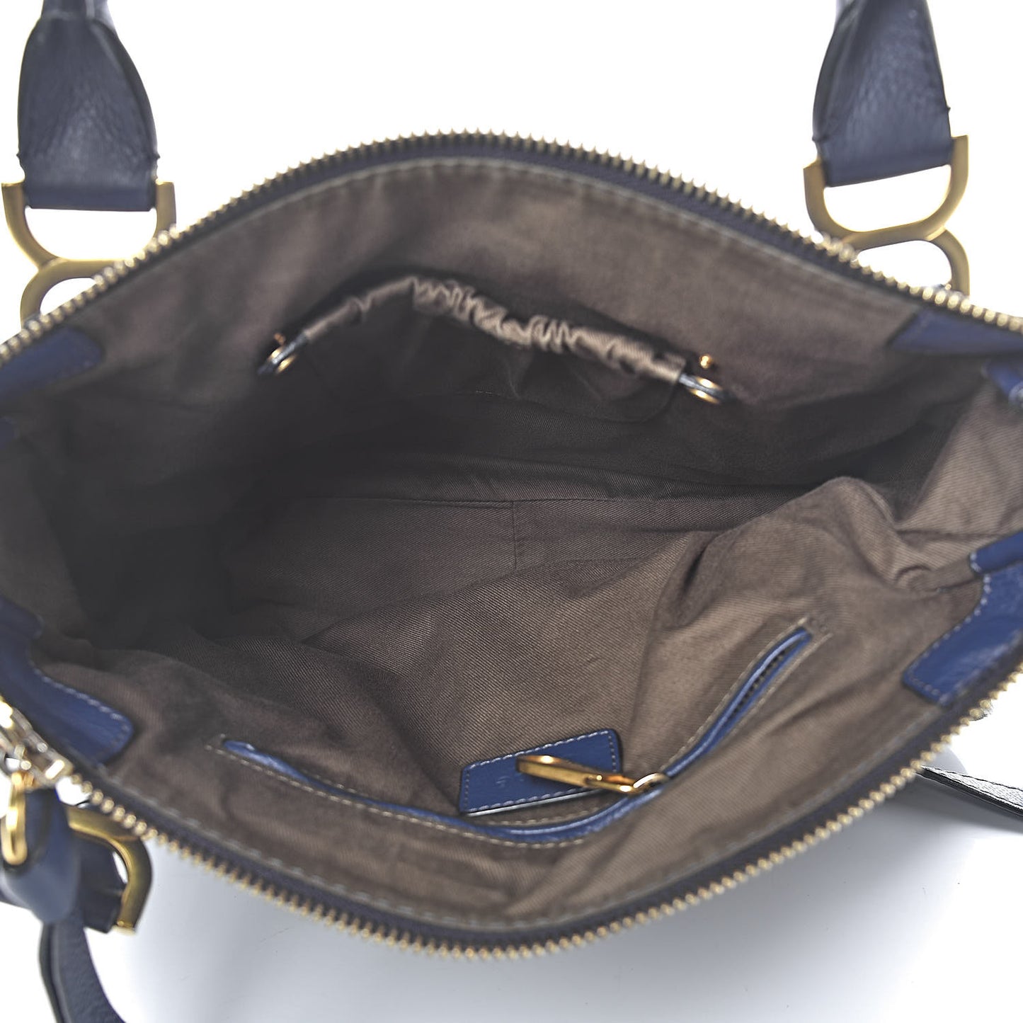 Calfskin Medium Marcie Satchel Royal Navy