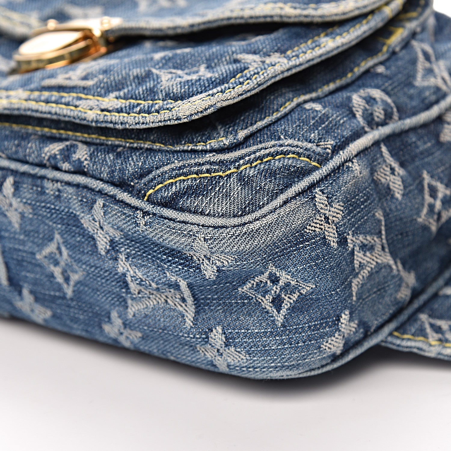 Louis Vuitton Monogram Denim Bum Bag Blue 10 of 11